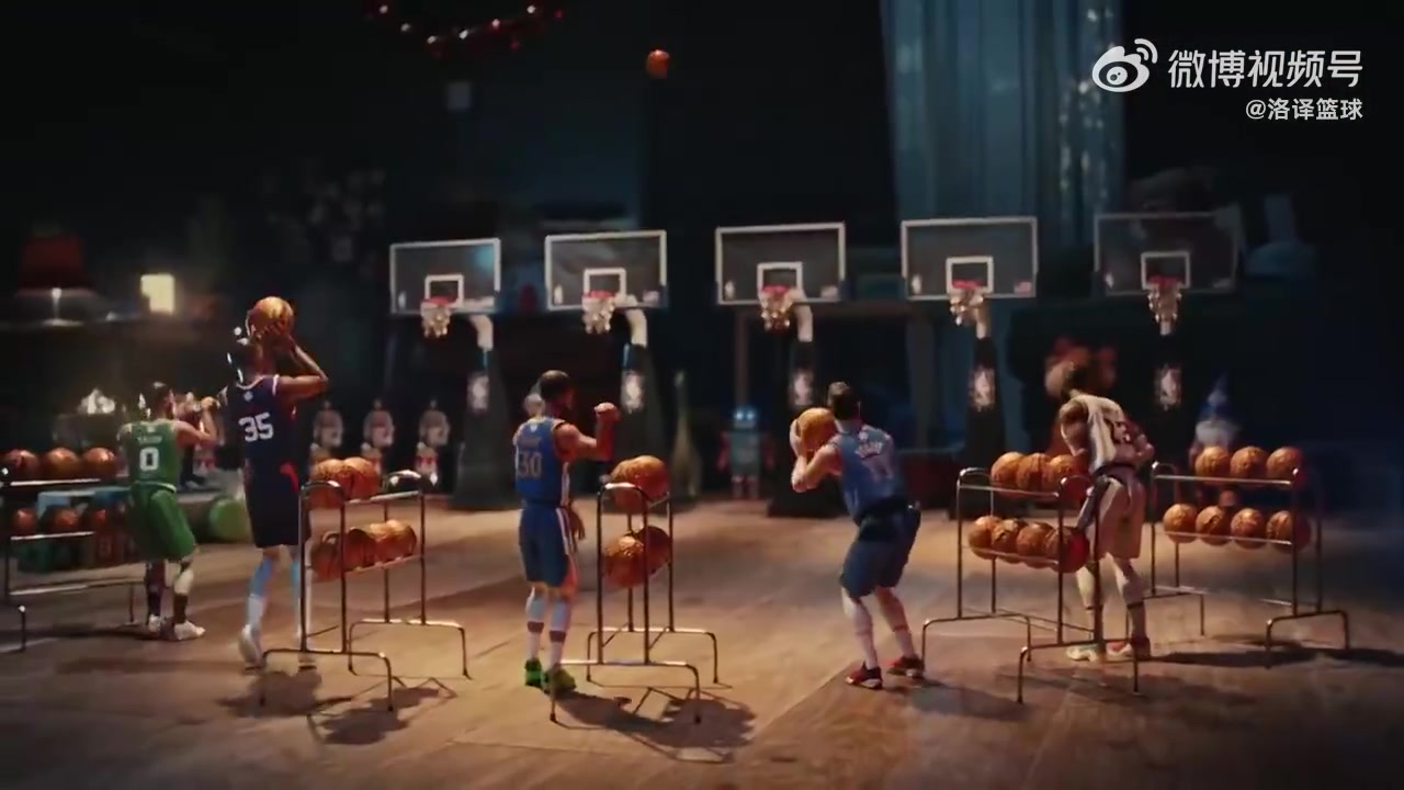  致敬經(jīng)典！NBA圣誕廣告復(fù)刻五人投籃名場(chǎng)面 卻遭文班華子攪局